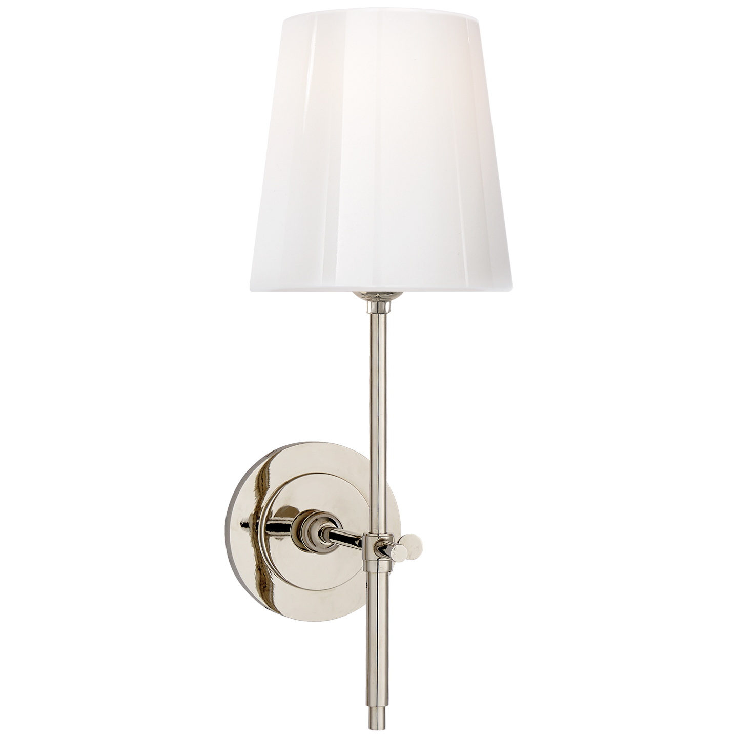 Polished nickel store bath sconce